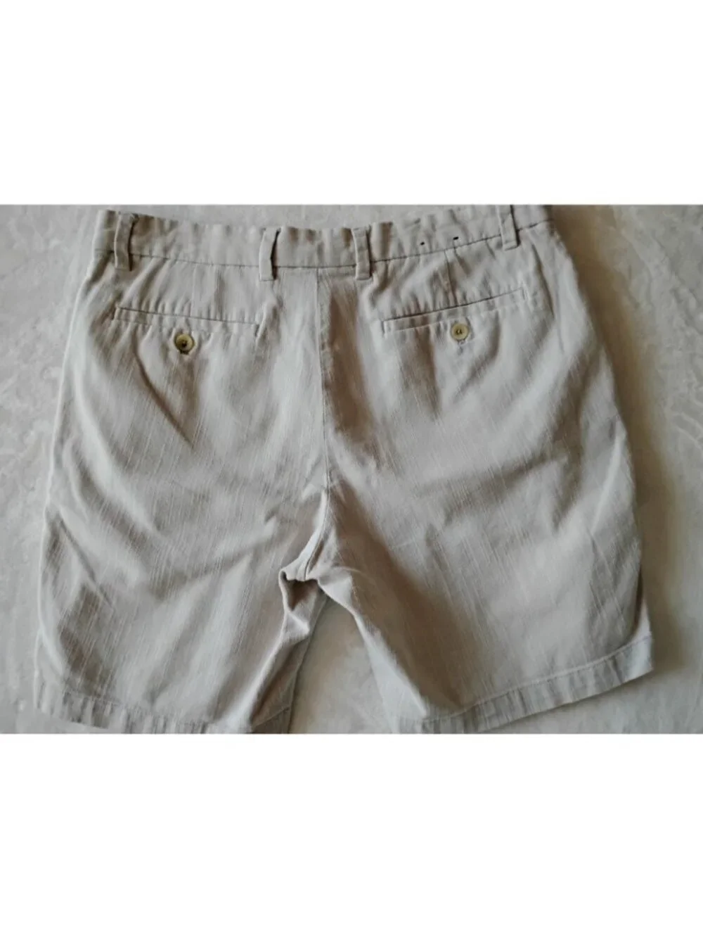 Banana Republic Mens Aiden Club Short  Preppy Casual Stretch Size 35 Tan